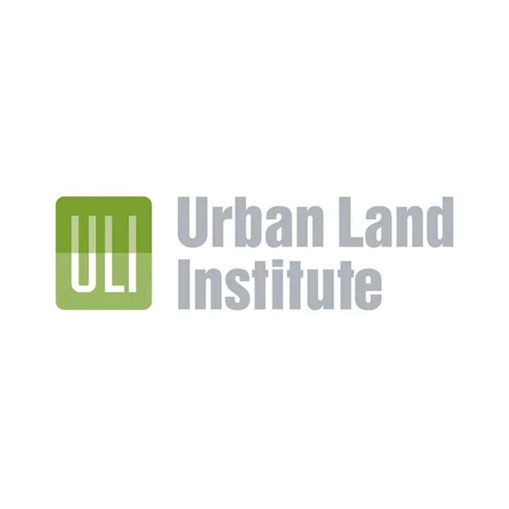 Urban Land Institute logo: a green rounded-square icon with white 'ULI' initials, next to the gray text 'Urban Land Institute'.