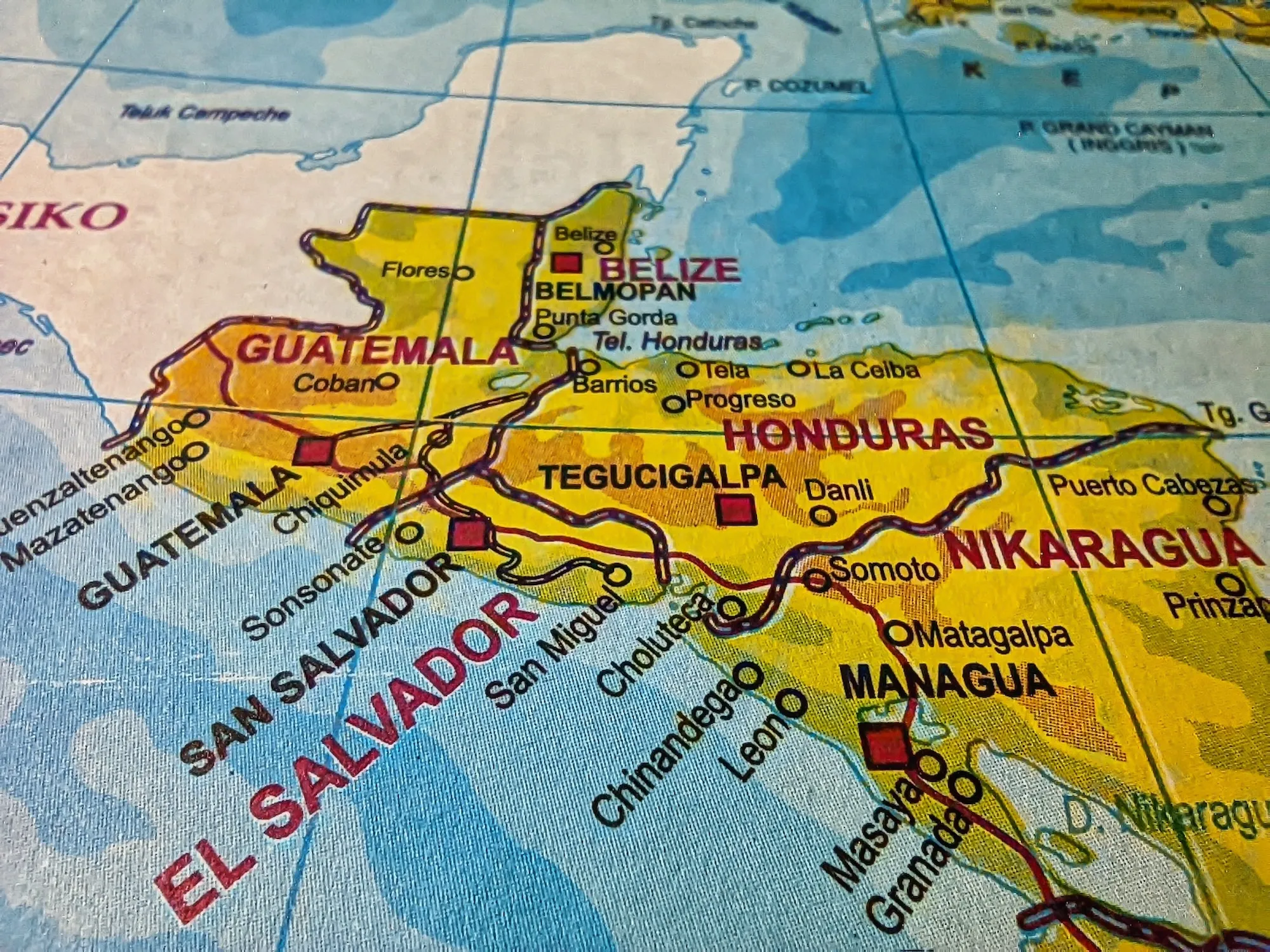 Central America Map